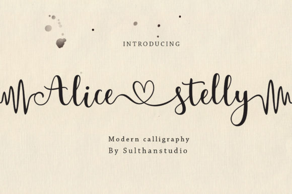 Alice Stelly Font: Elegant Script for Editorial Design