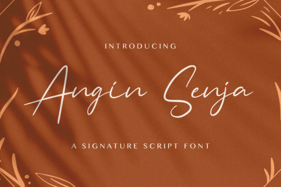 Angin Senja: A Luxurious Script Font
