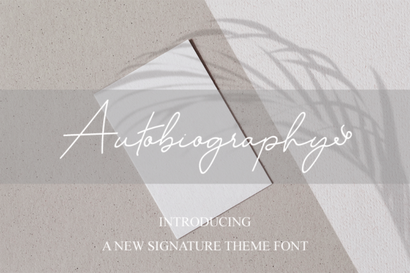 Autobiography: A Stylish Script Font for Designers