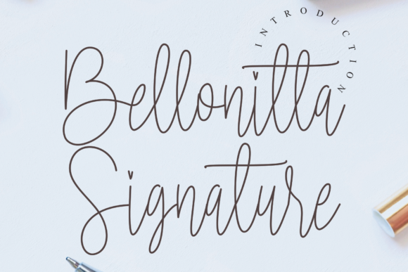 Bellonitta Signature: Elegant Font for Campaigns