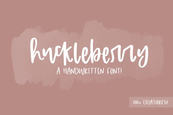Huckleberry: A Handwritten Font for Creative Publishing