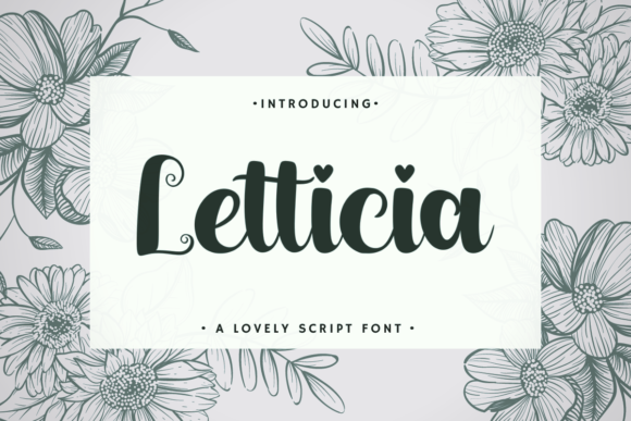 Letticia: A Bold Script Font for Business