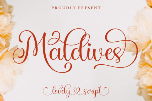 Maldives: A Graceful Script Font for Creative Projects
