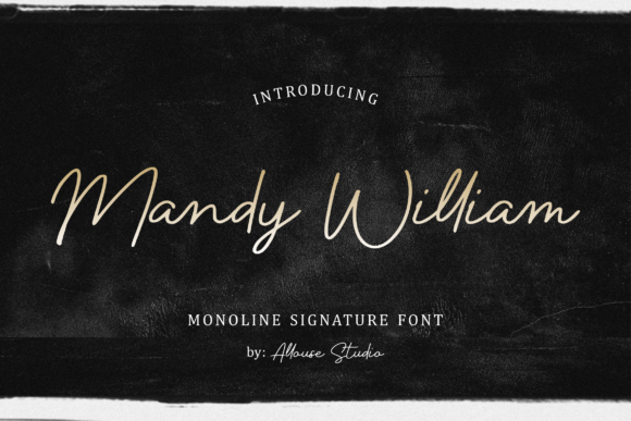Mandy William Font: Elegant Script for Editorial Design