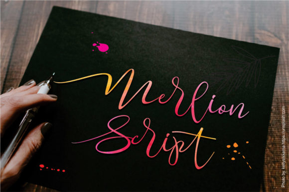 Merlion: A Script Font for Creative Makers