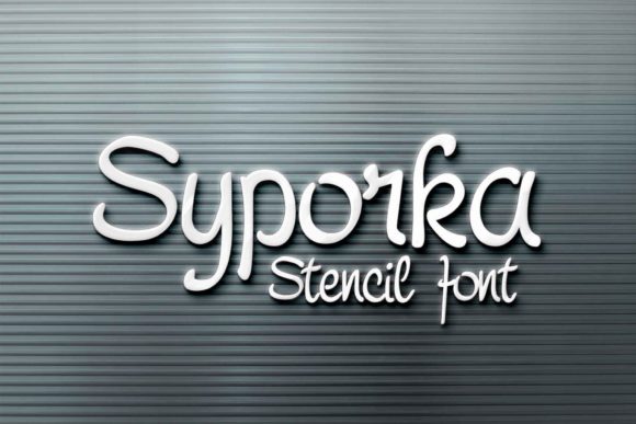 Syporka: A Stencil Font for Creative Projects