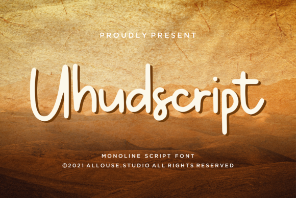 Uhudscript: A Delicate Script Font