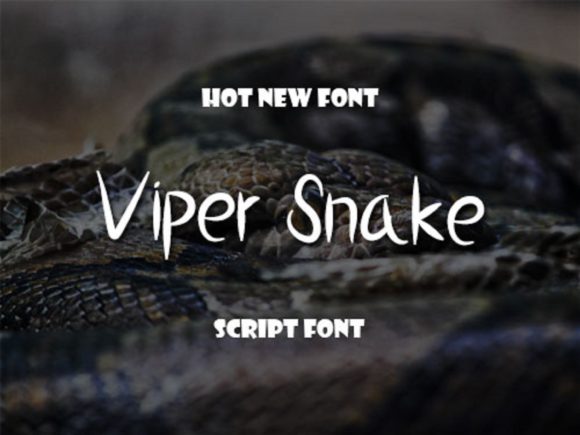 Viper Snake Font: Handwritten Elegance