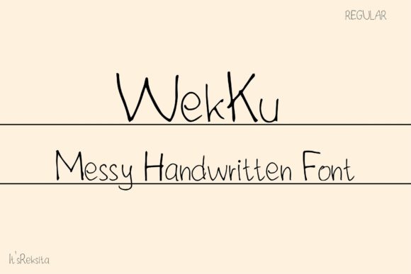 Wekku: A Handwritten Font for Creative Web Projects